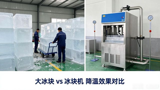 大冰块和冰块机哪个更划算_舟山车间防暑降温大冰块_车间大冰块降温效果怎么样